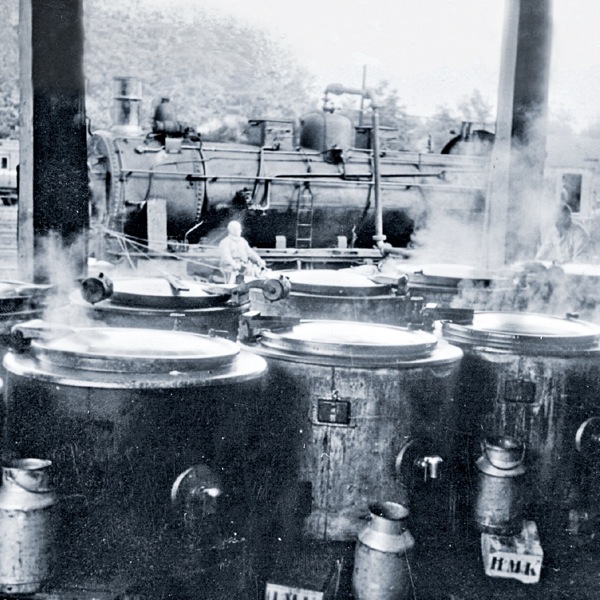 Cooking kettles in Frankfurt, Germany