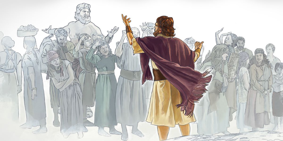 Noah preaches to wicked people