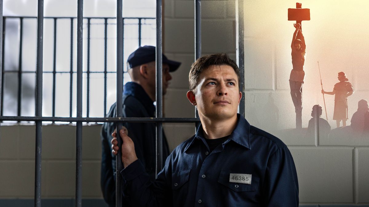 A brother in prison visualizing Jesus hanging on a torture stake.