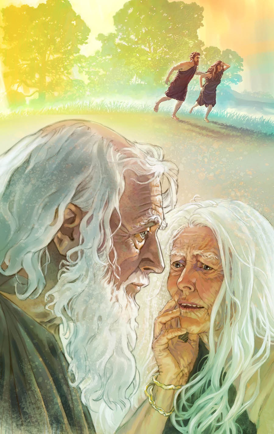 Adam and Eve in their old age