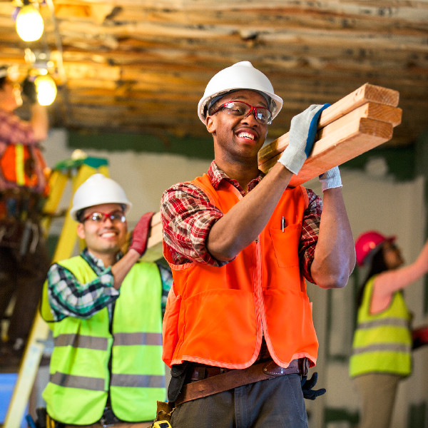 Jehovah’s Witnesses participate in a theocratic construction project