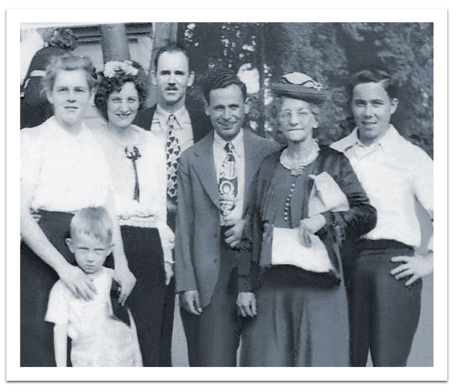 Margaret Walker with Corwin Robison and others