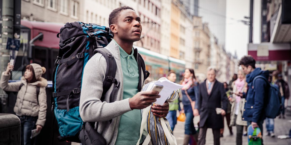 A young man struggles to find his way in a foreign land