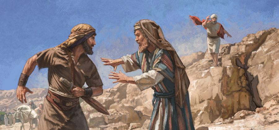 King David tells Abishai to leave Shimei alone