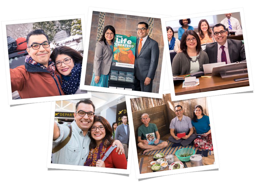 A couple leave Bethel, do cart witnessing, attend the School for Kingdom Evangelizers, leave for a foreign assignment, and conduct a Bible study in their new assignment