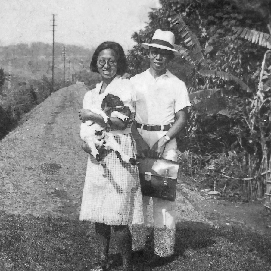 Josephine Elias with her brother Felix