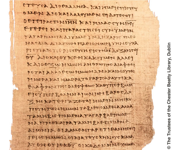 Manuscrito en papiro