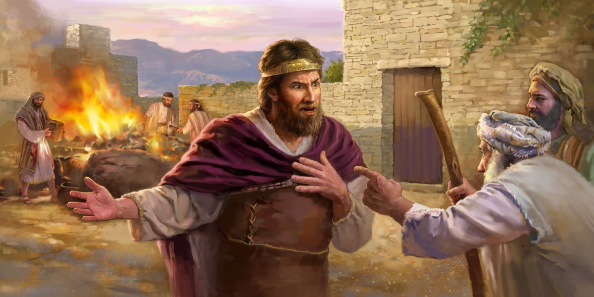 Samuel reprende al rey Saúl