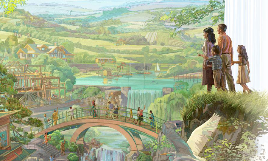 خانواده‌ای وارد بهشت می‌شود