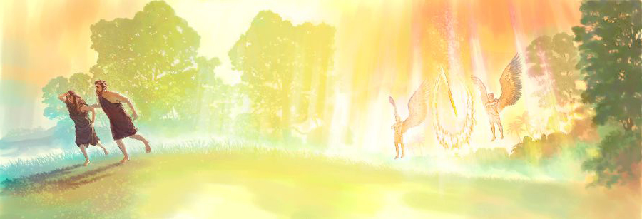 آدم و حوّا از بهشت اخراج می‌شوند