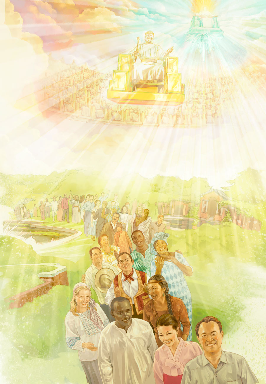 عیسی از تخت پادشاهی‌اش بر مردم روی زمین حکمرانی می‌کند