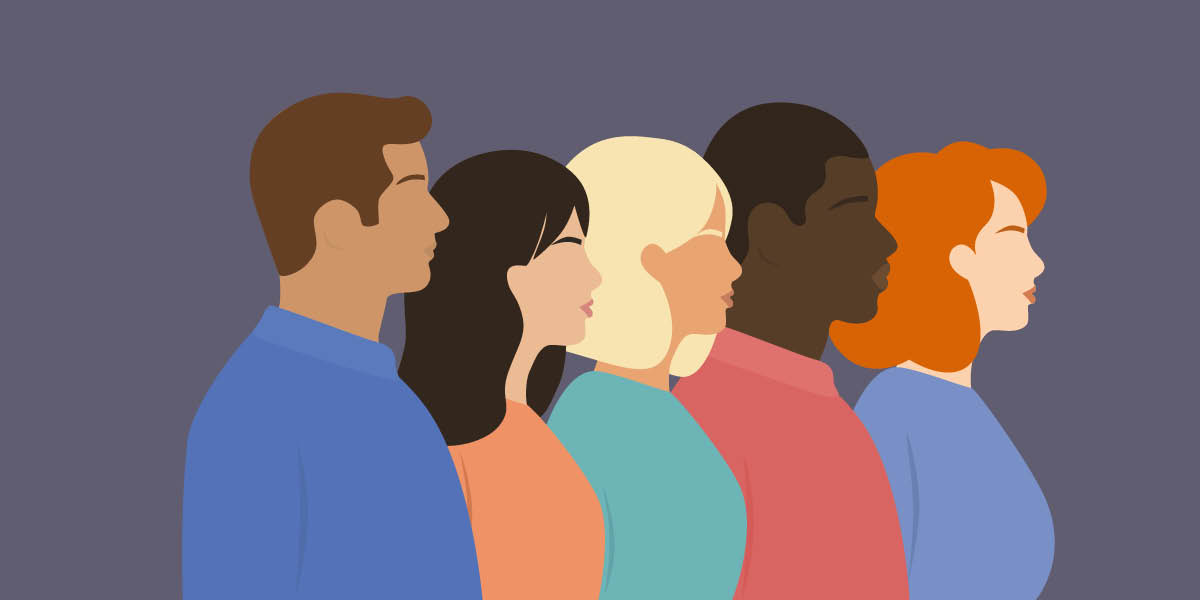 مردمی از نژادهای مختلف.‏