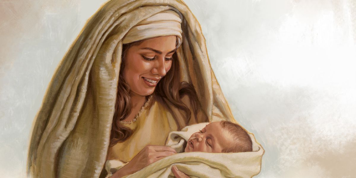 مادری فرزندش را با محبت در آغوش گرفته است