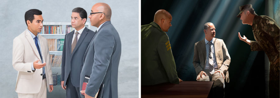 برادری هنگام بازجويی سكوت اختيار می‌كند؛‏ برادری حقيقت را تمام و كمال برای پيران جماعت بيان می‌كند