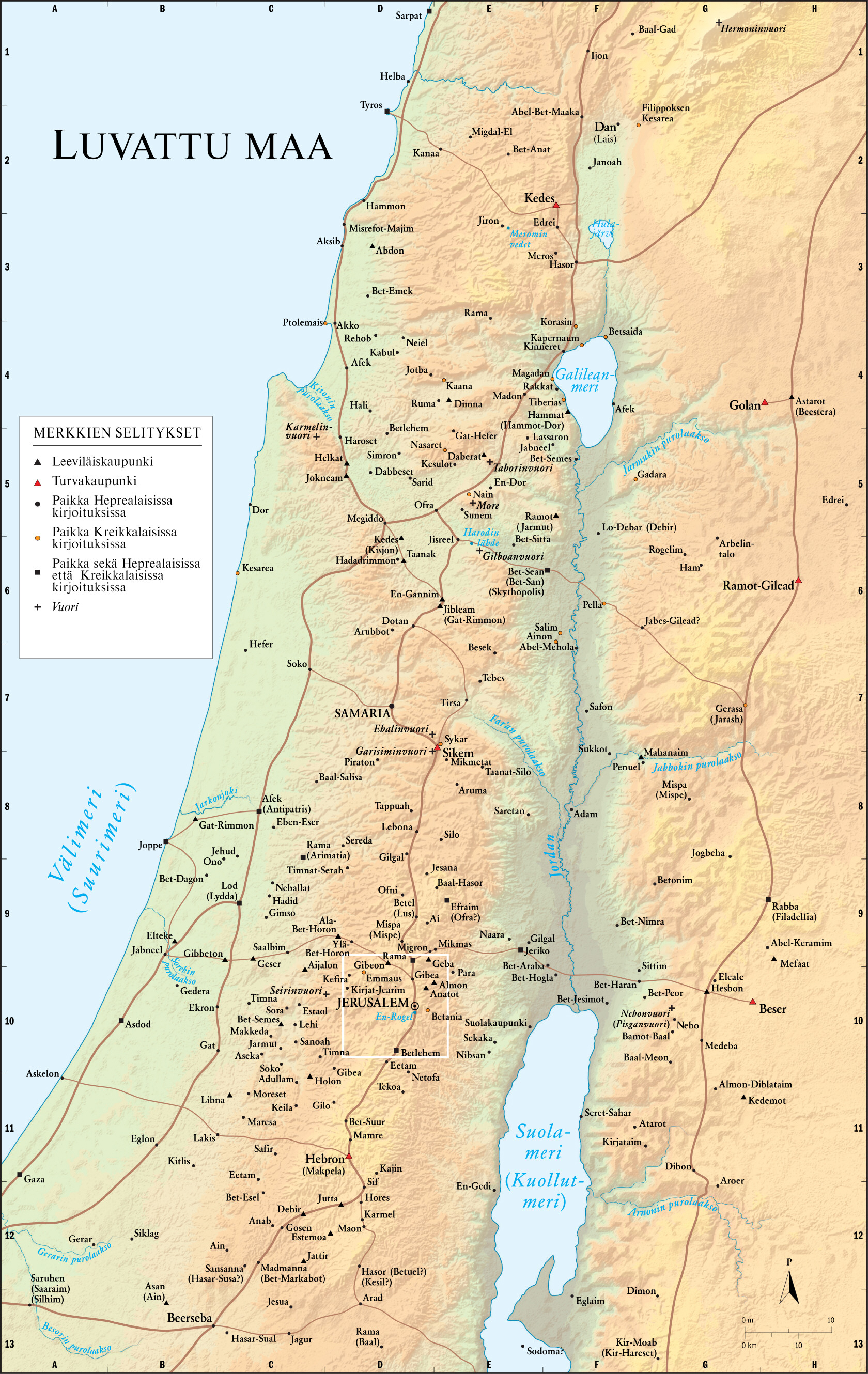 Luvattu maa (valtaosa kaupungeista)