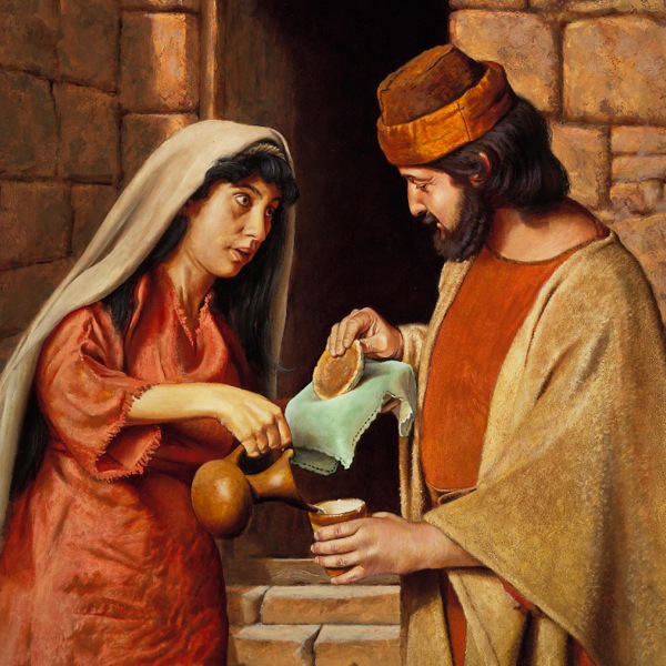 האלמנה מצרפת מספקת מזון לאליהו הנביא