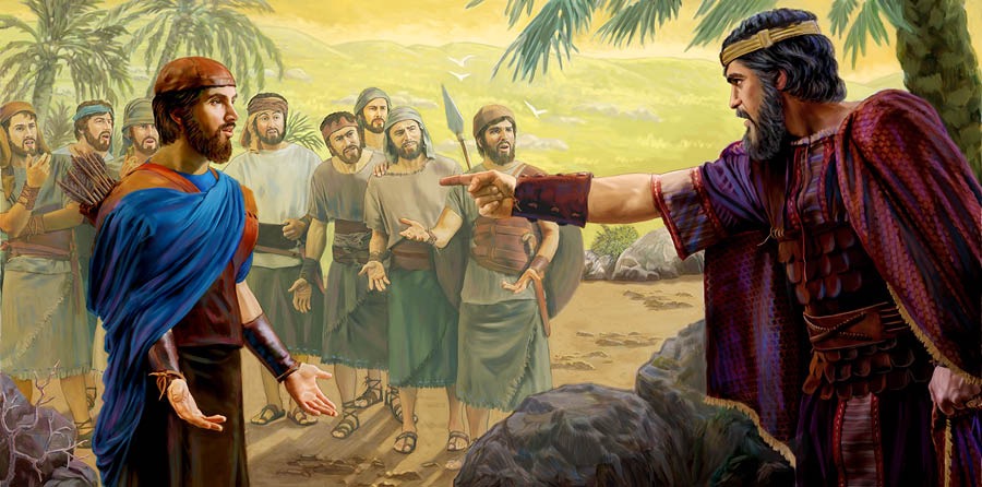 Jonatan govori svom ocu, kralju Šaulu, da je spreman umrijeti