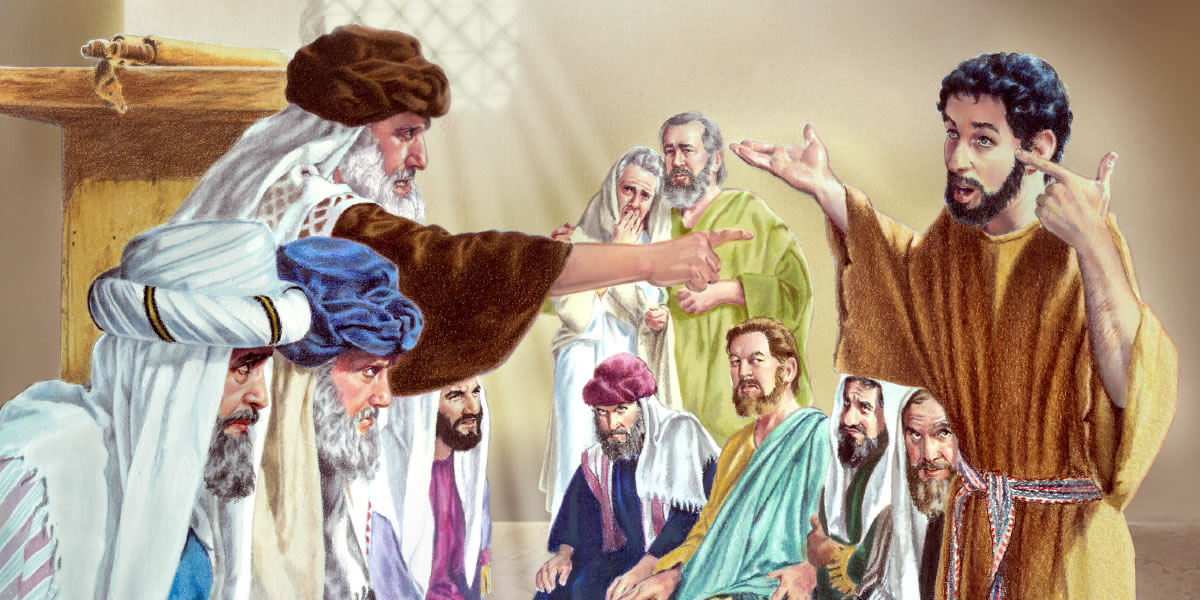 Izliječeni prosjak odgovara ljutitim farizejima, a njegovi ih roditelji promatraju