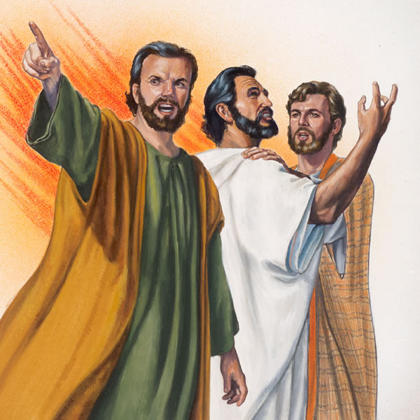 Ni Jesus ken dagiti adalanna a da Santiago ken Juan