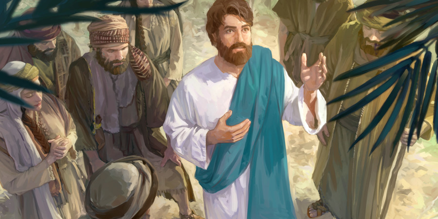 Nakatangad ni Jesus nga agkarkararag bayat a nakadumog dagiti adalanna