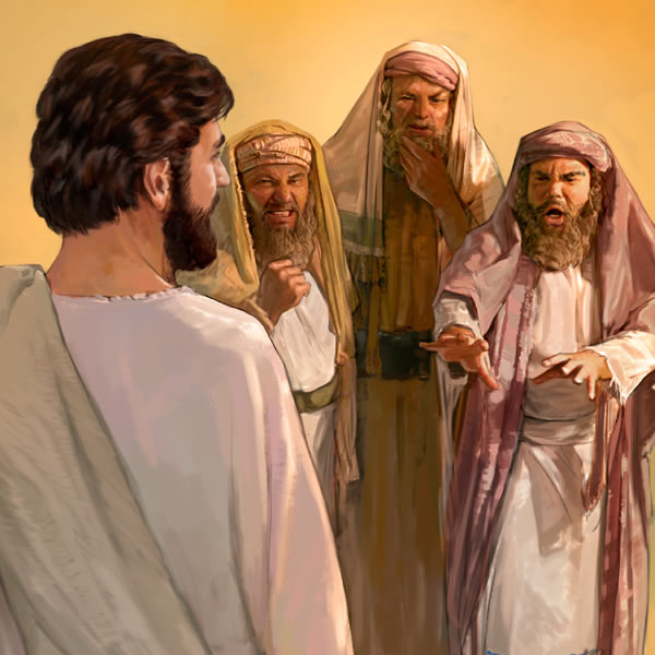 Capi religiosi giudei infuriati contro Gesù