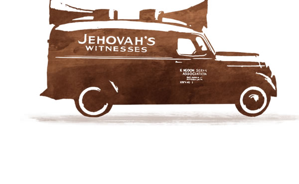 Un’auto munita di altoparlanti usata dai Testimoni di Geova nell’opera di predicazione