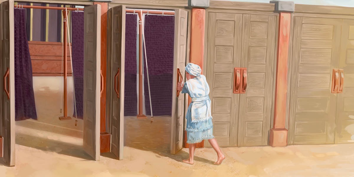 Samuele apre le porte del tabernacolo
