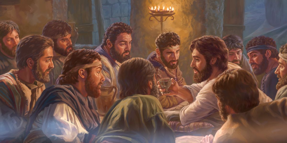 Gesù istituisce la Cena del Signore con i suoi 11 apostoli fedeli