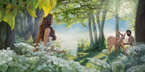 Adamo ed Eva nel giardino di Eden