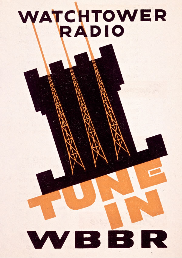 ラジオ局WBBRを宣伝するポスター