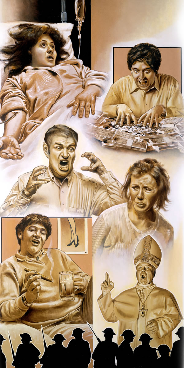 Malu adi enzeka mu matuku a ku nshikidilu: muntu mu bulalu bua disama, bantu banange makuta ne masanka, dîku didi mu tshimvundu, basalayi mu mvita