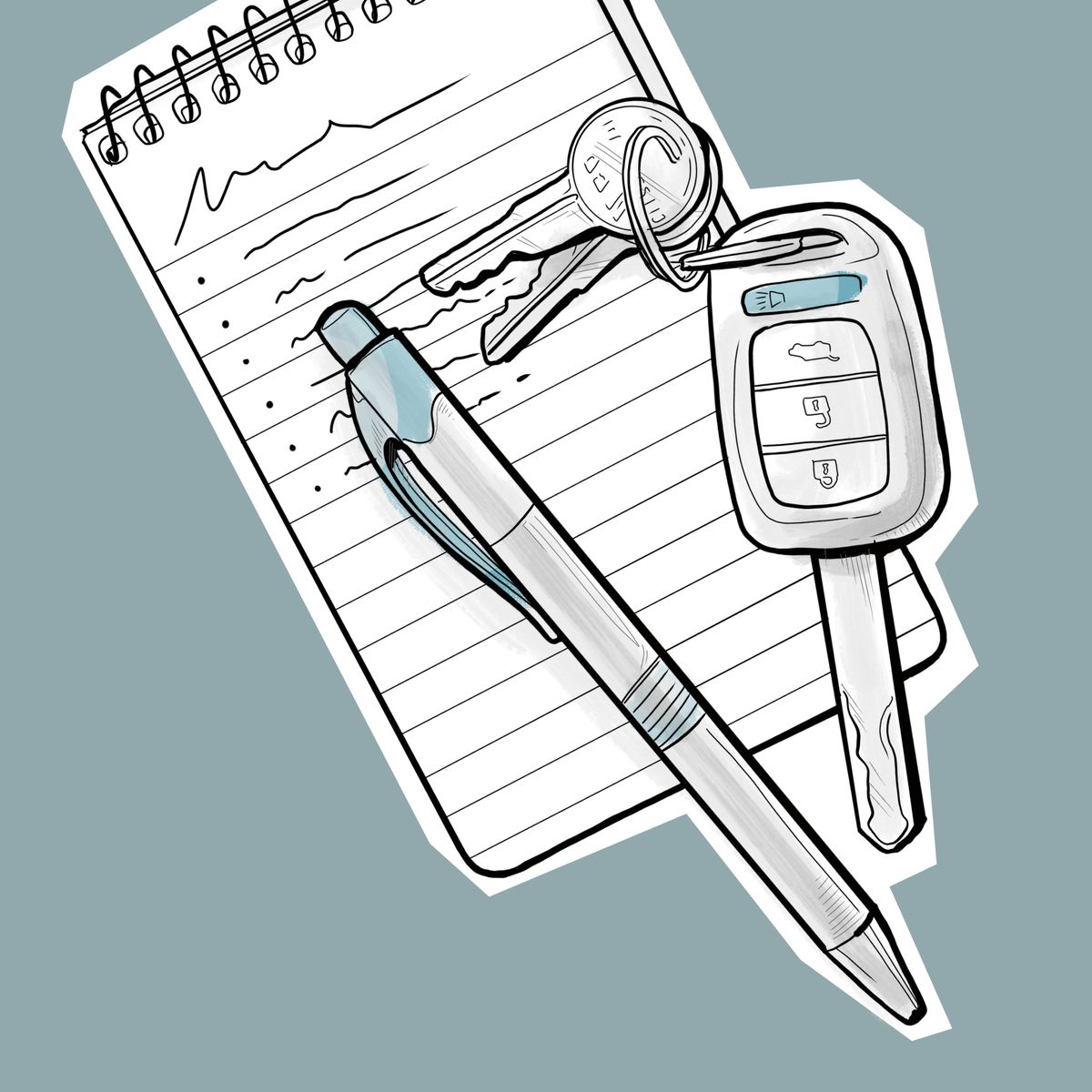 Karnet, bike, ne tshisumbu tshia nsapi ya mashinyi.