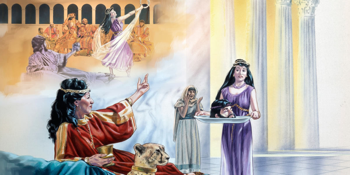 1. Salome uja maja mu tshibilu tshia mufikilu wa diledibua dia Helode; 2. Salome utuadila Helodiya mutu wa Yone Mubatiji