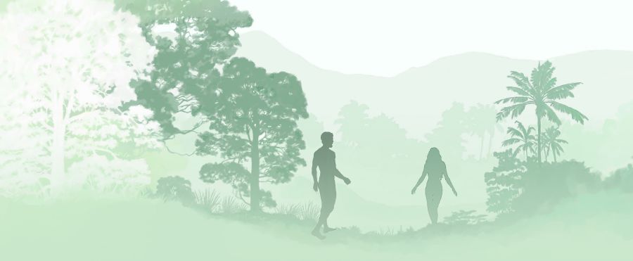 Adama ne Eva mu budimi bua Edene