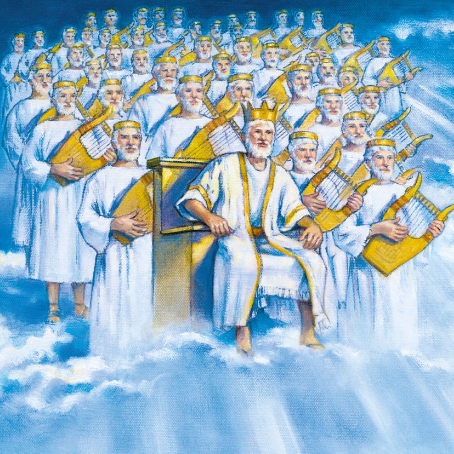 Yezu mu Bukalenge buende bua mu diulu pamue ne bakokeshi nende 144 000