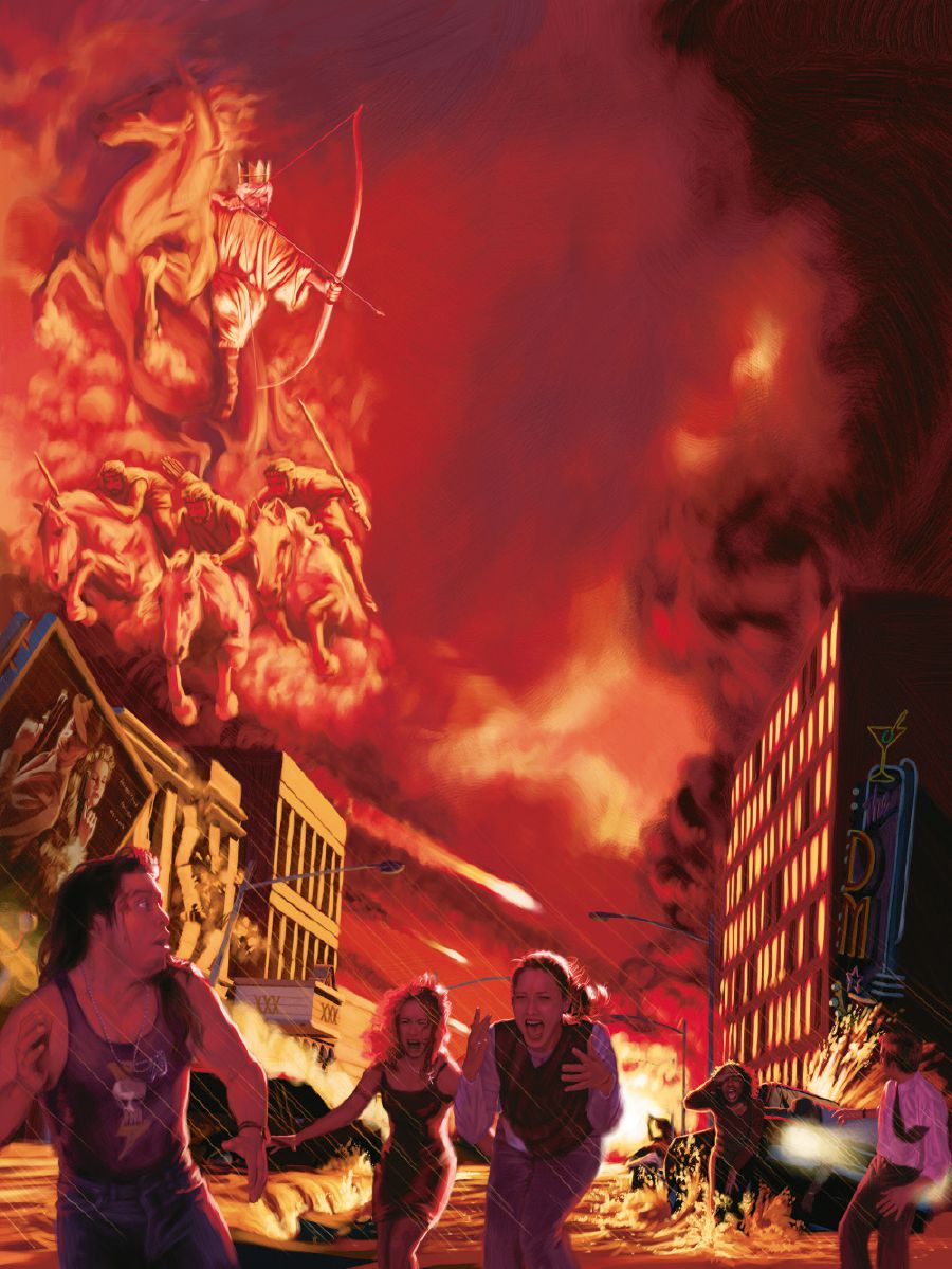 Yezu Kristo ne biluilu biende bia mu diulu babutula bolongolodi bubi ebu ku Armagedone