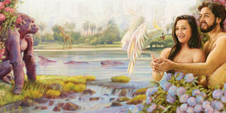 Adama ne Eva mu budimi bua Edene