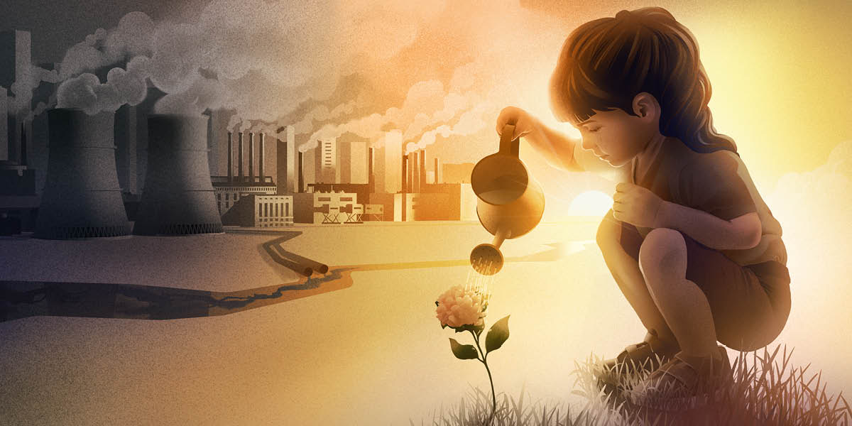 Kana kabakaji kela mâyi ku tshilongo. Nzubu ya tshiapu kampanda ipatula muishi udi unyanga kapepe.