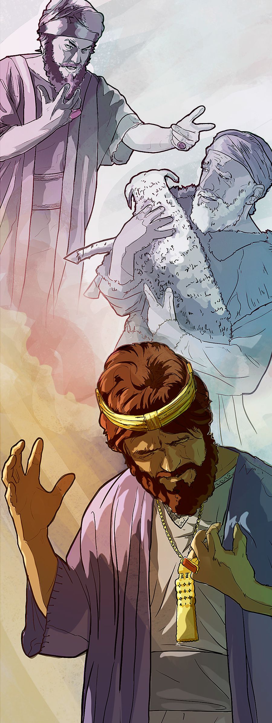 Kondo ka muoyo ka Davidi kamulubakaja pavuaye mumvue tshilejilu tshia mubanji uvua muangate muana wa mukoko wa muntu mupele