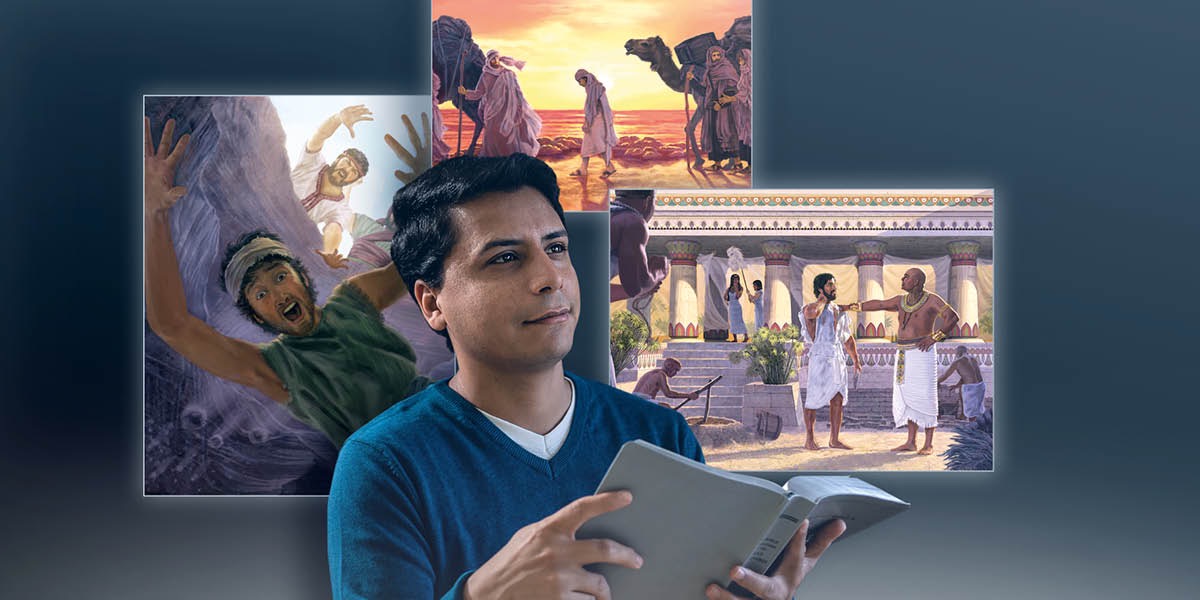 Foto milamakaja: Nsongalume wela meji a malu adiye mubale bua Jozefe mu Bible. 1. Jozefe ukuluka mu tshina tshia mâyi tshiume. 2. Jozefe wenda uya ne bena Midiyana batangile ku Ejipitu. 3. Mukaji wa Potifâ mutangidile pa bule mudi Jozefe uyikila ne bayende.