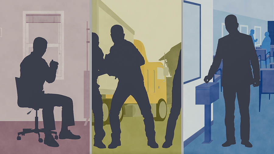 Tshimfuanyi tshia mu filme wa ‘Ukadi mudilongolole bua bipupu anyi?’ Foto: Mishindu itudi mua kuambuluisha bantu badi tshipupu tshikuate. 1. Muanetu wa balume ubasambidila. 2. Bana betu ba balume bambuluisha bana babu mu tshikondo tshia tshipupu. 3. Muanetu wa balume ufila makuta bua mudimu wetu wa buloba bujima.