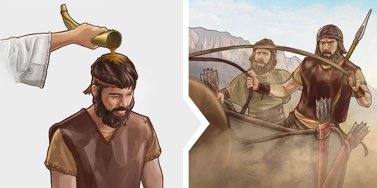 Bimfuanyi bilamakaja: 1. Badi bela Yehu manyi mu mutu. 2. Yehu muikale ne bia mvita uya kuluangana, wendesha ditempu ne dituishibua dionso.