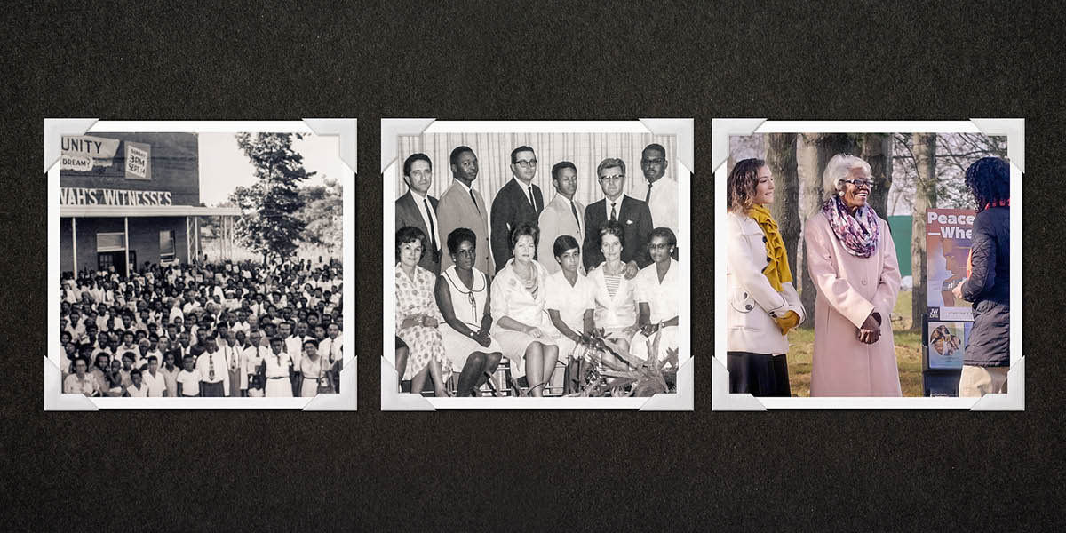 Bimfuanyi bilamakaja: Tshimfuanyi tshia mu filme wa “Tshisamba tshidi mu buobumue pa buloba budi bukosoloke.” 1. Musumba wa bana betu ba balume ne ba bakaji bafike nkayabu mu mpuilu. 2. Bana betu bonso bafike ne batoke badi bakulu ne bakaji babu bimane bua babakuate foto. 3. Bana betu ba bakaji babidi ba bidimu bishilangane ne makoba mashilangane bayisha ne kaditempu muaba udi bantu ba bungi.