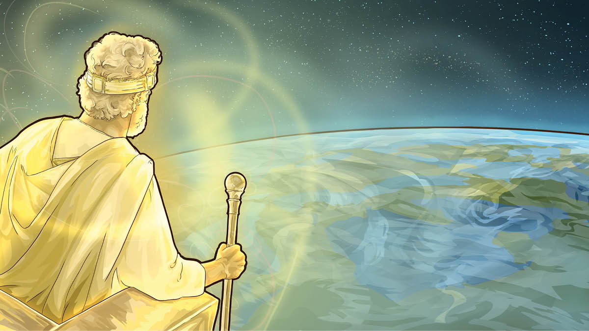 Yezu mu diulu, musombe mu nkuasa wa butumbi mutangila pa buloba.