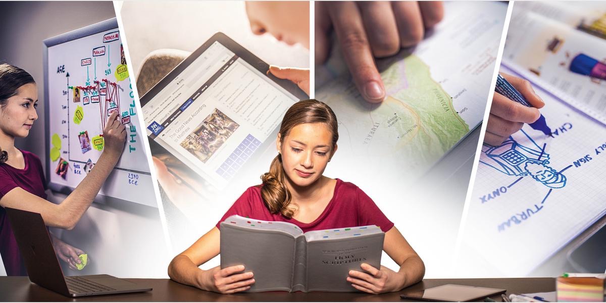 Foto milamakaja: Muanetu wa bakaji ubala Bible ne udilongela. 1. Ufunda mêna a bantu ba mu Bible mudiwu malondangane. 2. Ubadila Bible wa “Nkudimuinu wa bulongolodi bupiabupia” wa kudilongela nende mu jw.org. 3. Utangila karte ka maloba adibu bakuile mu Bible. 4. Uzola tshimfuanyi tshia muakuidi munene ne uleja mêna a bilamba biende.