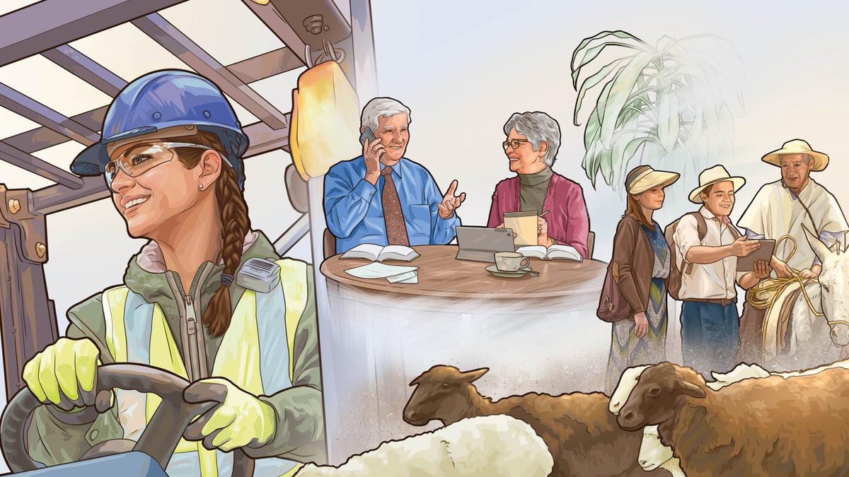 Foto milamakaja: 1. Muanetu wa bakaji utshidi nsonga wedesha katumba mu mudimu wa luibaku. 2. Mulume ne mukajende bakadi bakulakaje bayishila ku telefone. 3. Mulume ne mukajende bayisha muaba udibu dijinga ne bamanyishi ba bungi.