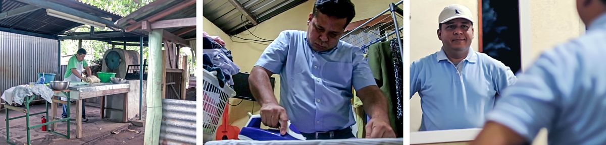 Foto: Bimfuanyi bia mu filme wa “Mudi bana betu bapeta ditalala padibu bapangile makuta.” 1. Miguel usopela panta pambelu. 2. Udi ukoma bilamba. 3. Mmutangile mu lumuenu ufukisha mimuemue pakadiye upatuka bua kuya ku makazen kutuye upana.