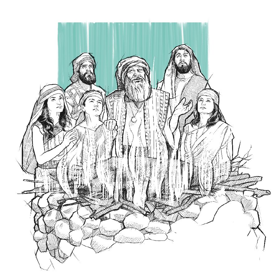 Yakoba ne bena mu dîku diende bafila mulambu pa tshioshelu.