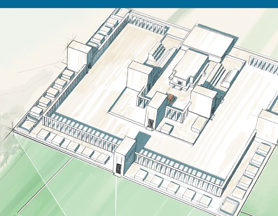 Ntempelo wa mu tshikena kumona tshia Yehezekele umueneka muulu.