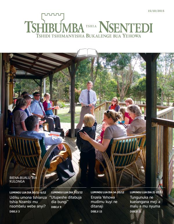 Tshizubu tshia Tshibumba tshia Nsentedi tshia kulonga, 15/10/2015